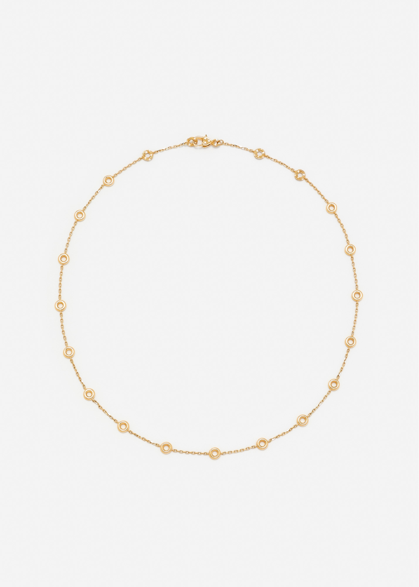 COLLIER MINI FULL DONUTS OR JAUNE
