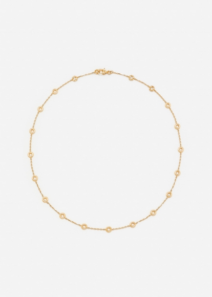 COLLIER MINI FULL DONUTS OR JAUNE