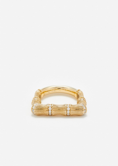 BAGUE BAMBOU OR JAUNE
