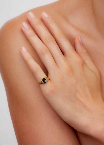 BABY CHEVALIÈRE MARQUISE ONYX OR JAUNE