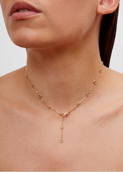 COLLIER MINI FULL DONUTS OR JAUNE