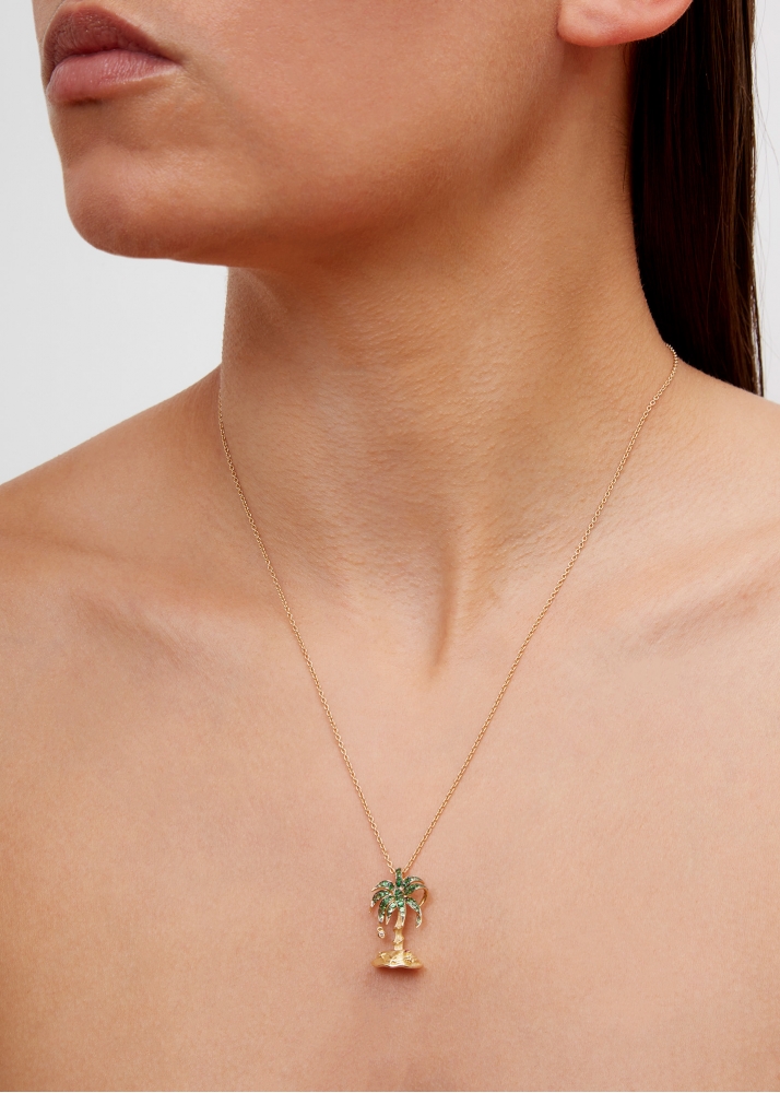 PENDENTIF PARADISE ISLAND PM OR JAUNE