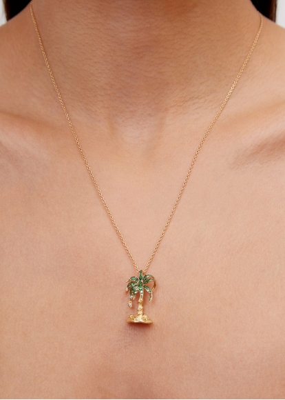 PENDENTIF PARADISE ISLAND PM OR JAUNE