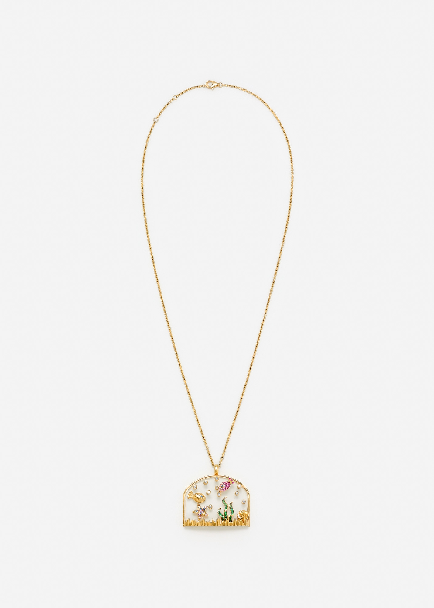 PENDENTIF SOUS L’EAU OR JAUNE