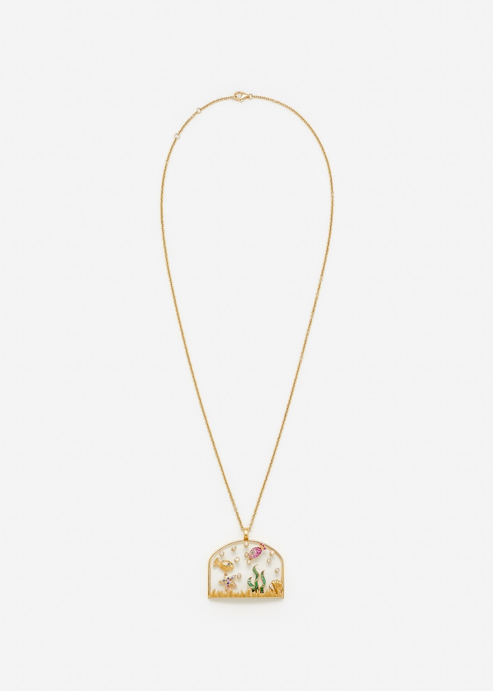 PENDENTIF SOUS L’EAU OR JAUNE