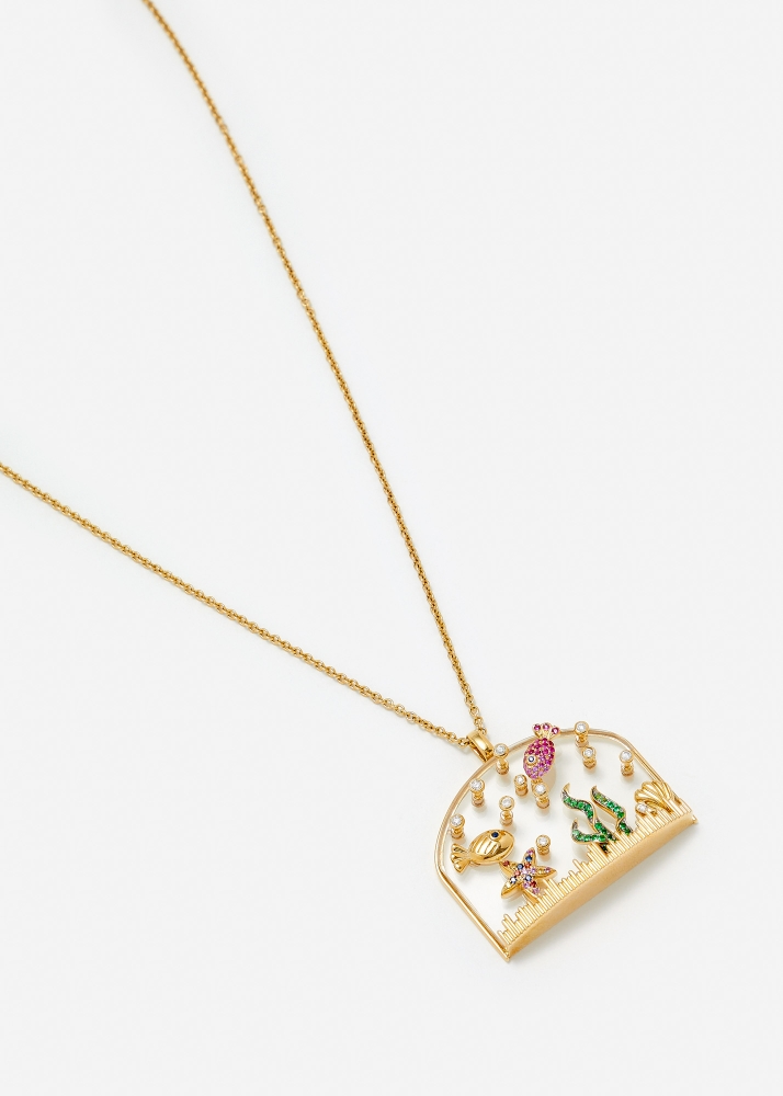 PENDENTIF SOUS L’EAU OR JAUNE