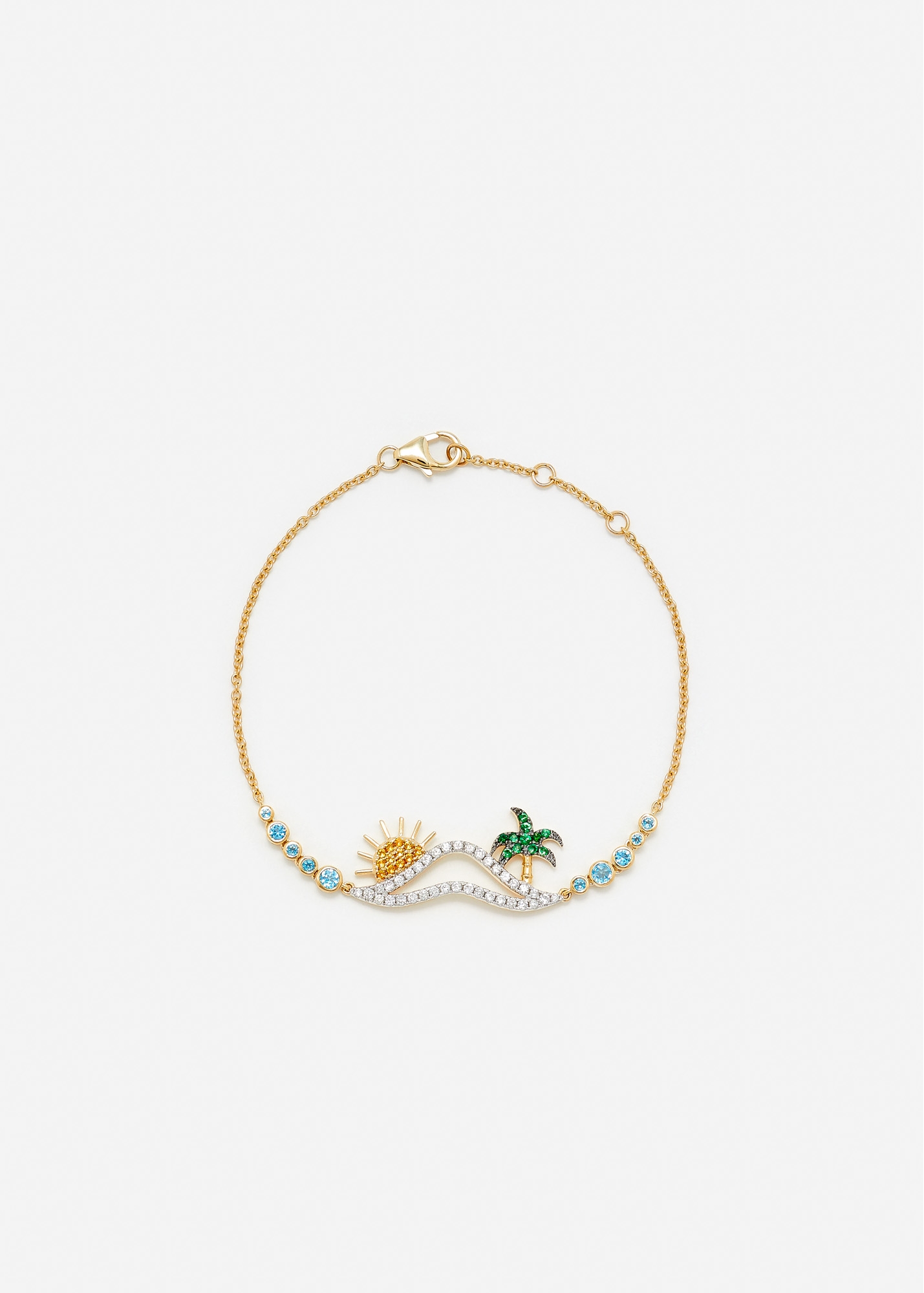 BRACELET LA PLAGE OR JAUNE