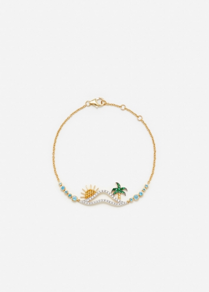 BRACELET LA PLAGE OR JAUNE