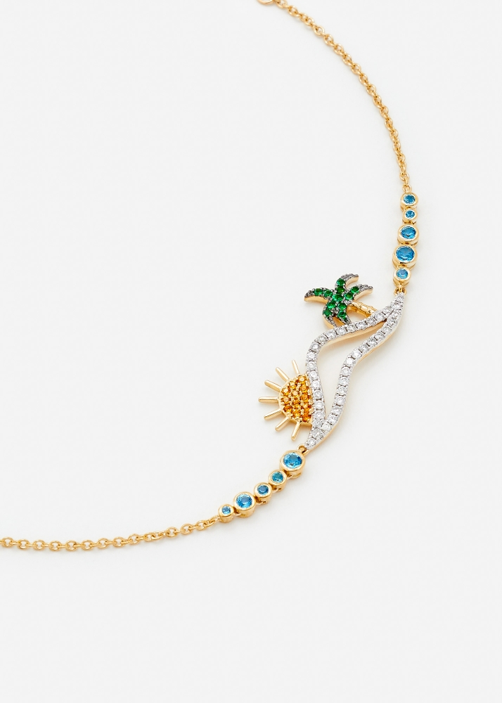 BRACELET LA PLAGE OR JAUNE