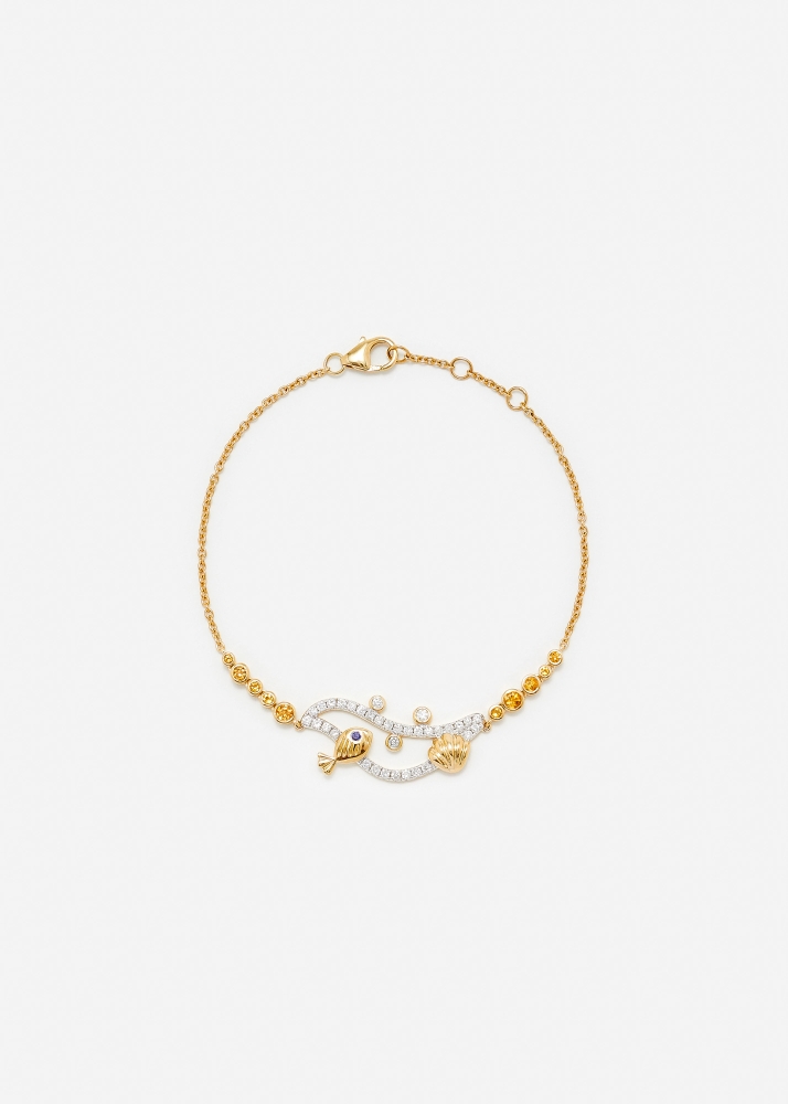 BRACELET SOUS L'EAU OR JAUNE