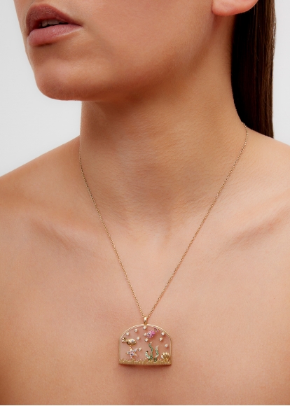 PENDENTIF SOUS L’EAU OR JAUNE