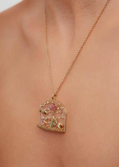 PENDENTIF SOUS L’EAU OR JAUNE