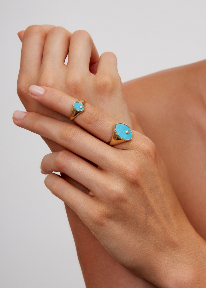 BABY CHEVALIÈRE MARQUISE TURQUOISE OR JAUNE