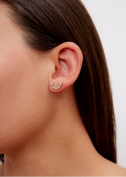 PUCE SOURIRE DIAMANTS OR JAUNE