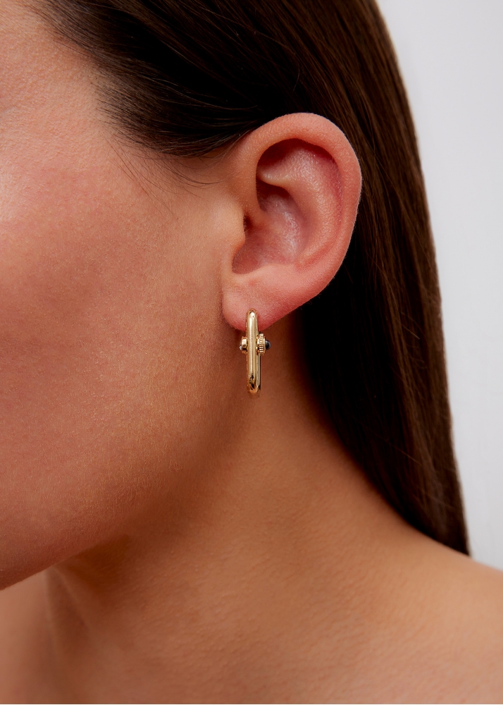 PAIRE DE CRÉOLES GOUSSET GOLD OR JAUNE