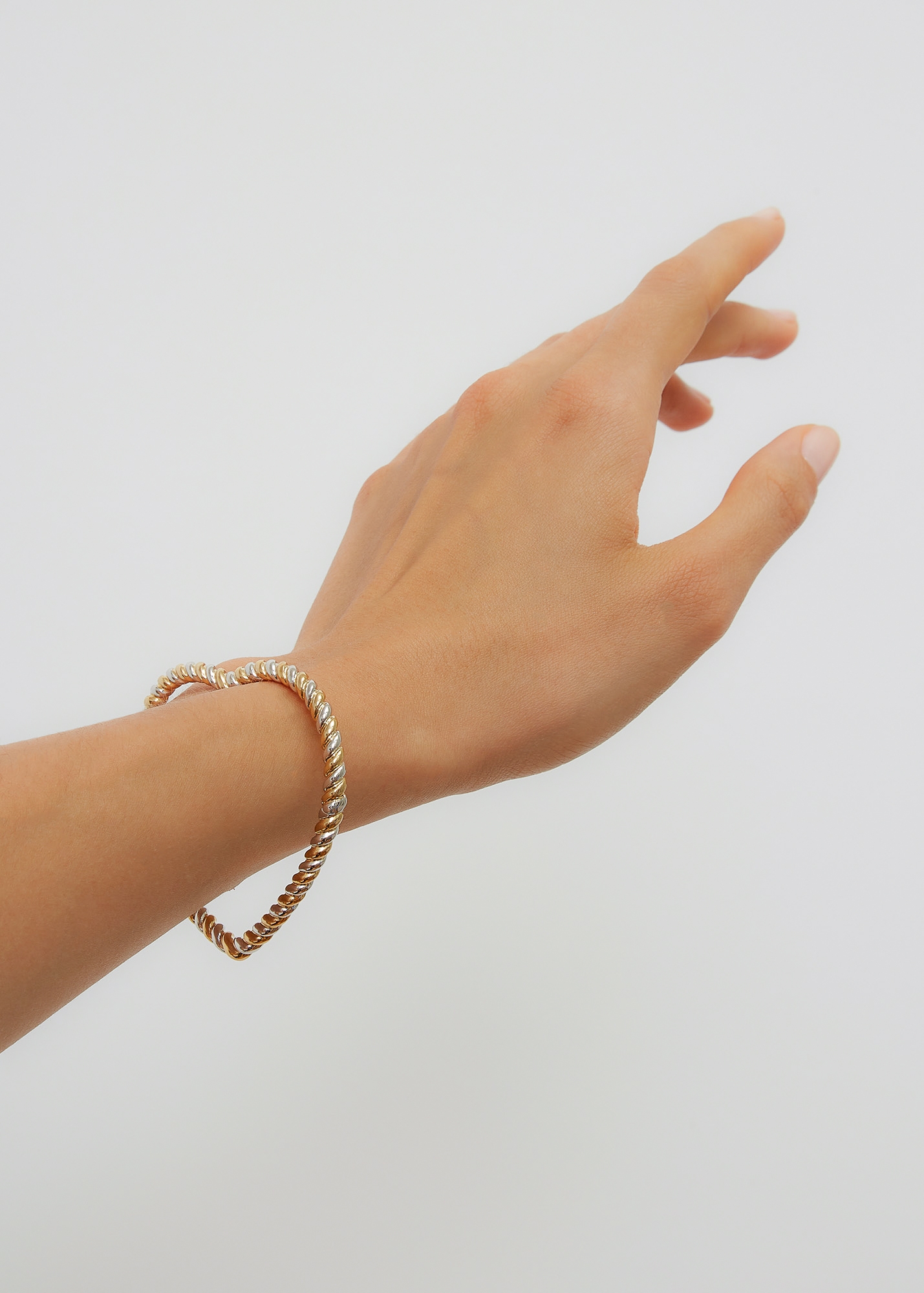 BRACELET JONC COEUR TORSADE GM 2 ORS