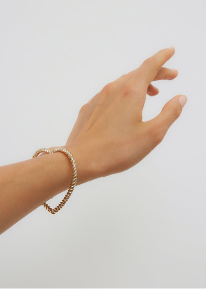 BRACELET JONC COEUR GM 2 ORS