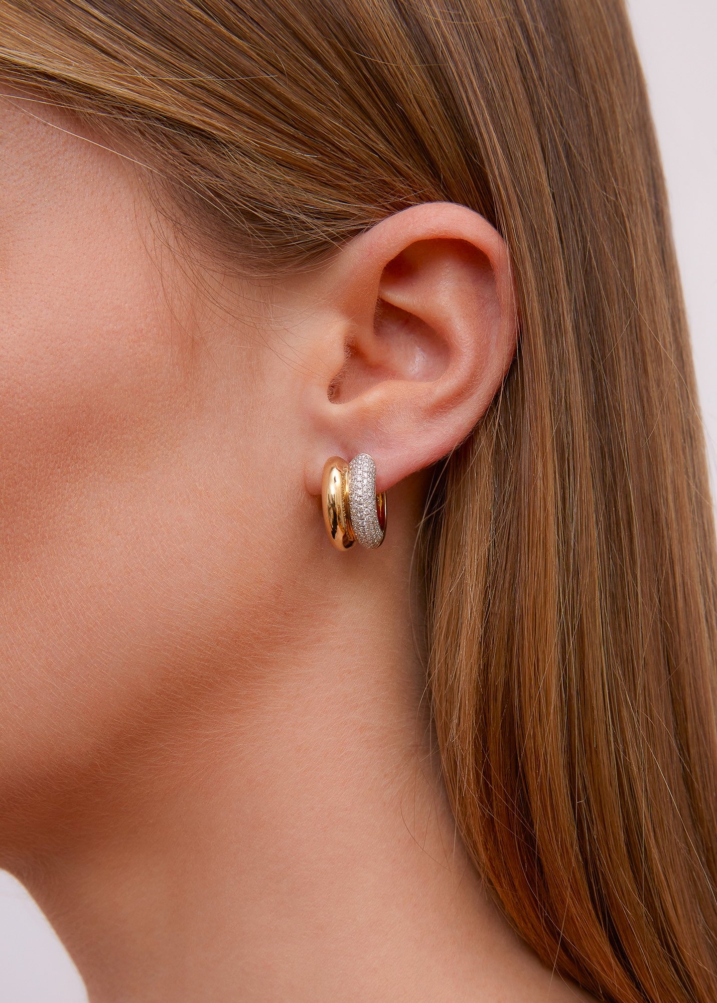 【YVONNE LEON】9-karat gold diamond earrings イヤリング Gold 9-karat gold diamond earrings | YVONNE LÉON | NET-A-PORTER