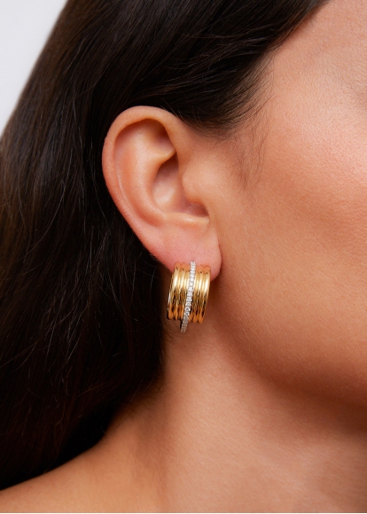 PAIRE DE CRÉOLES SEMAINIER GM 2 ORS