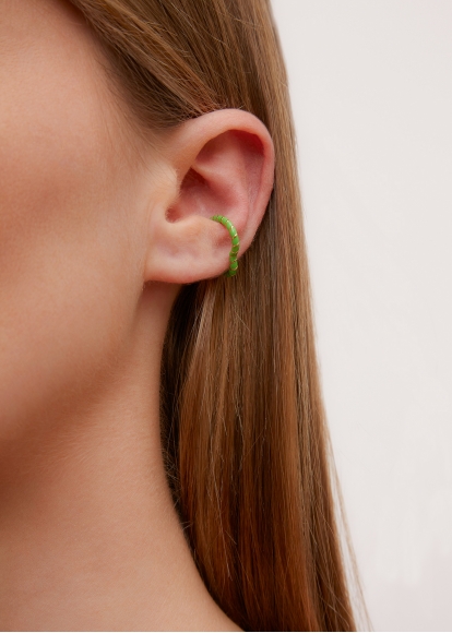 CLIP COEUR NÉON VERT OR JAUNE