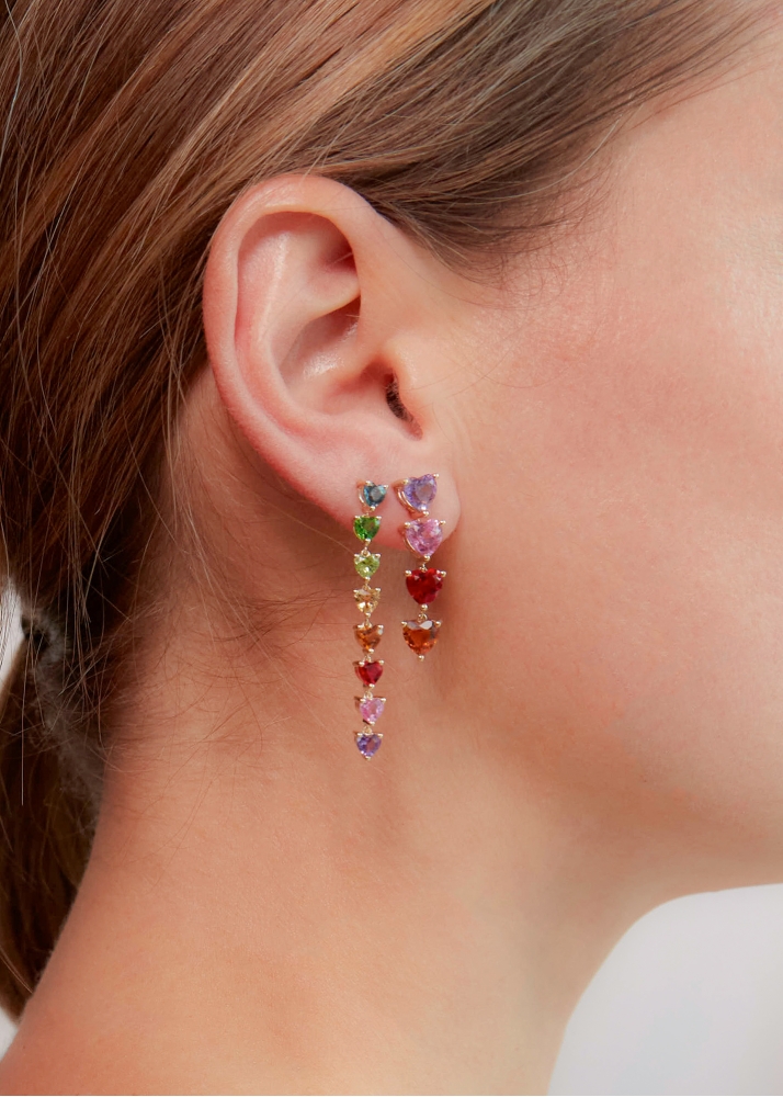 Boucles d'oreilles mini Venus multicolore main image 0
