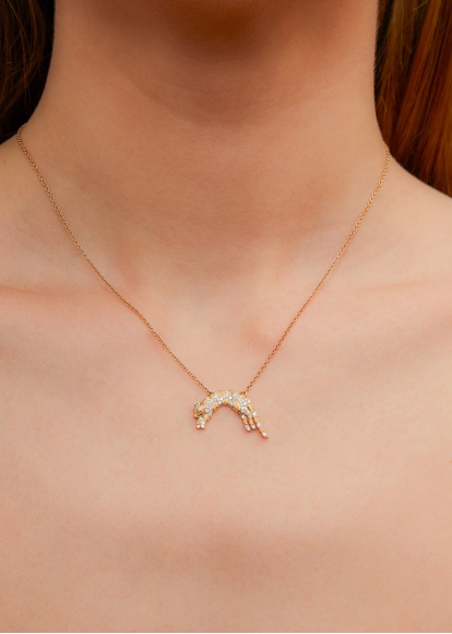 COLLIER FÉLIN PM OR JAUNE