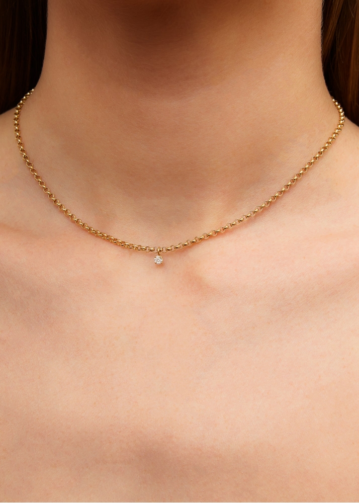 COLLIER JASERON FLOTTANT PM OR JAUNE