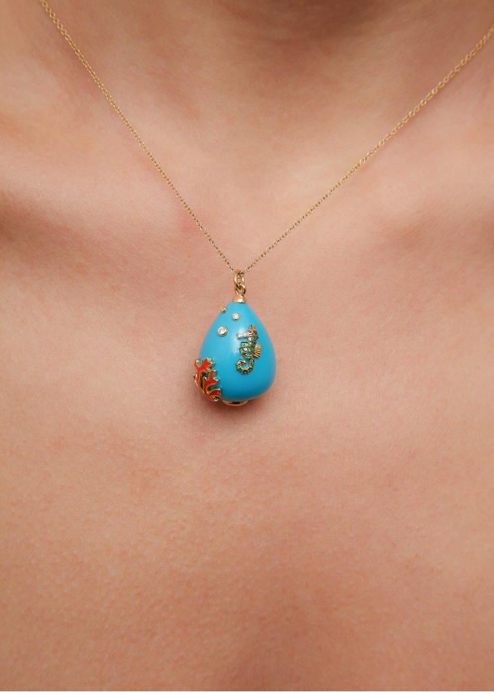 PENDENTIF L’OCÉAN OR JAUNE