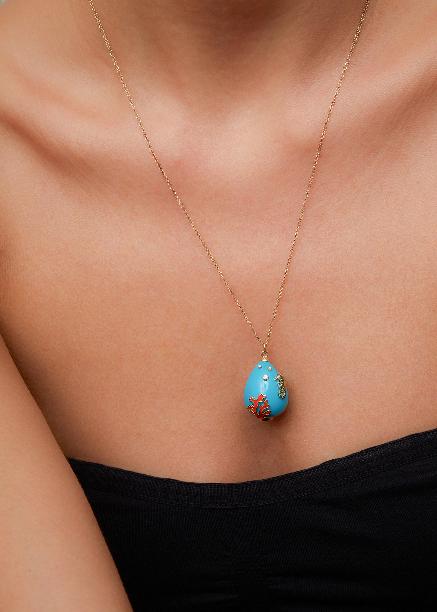 PENDENTIF L’OCÉAN OR JAUNE