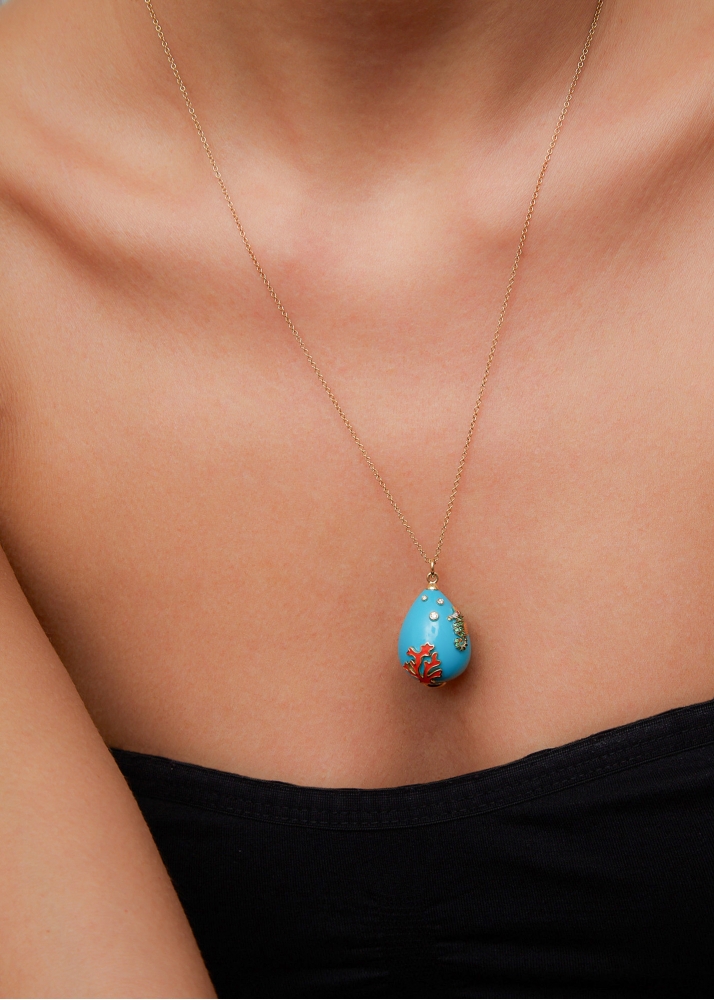 PENDENTIF L’OCÉAN OR JAUNE