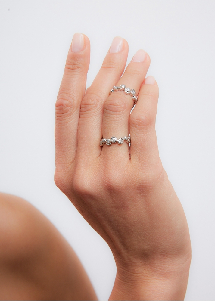 ALLIANCE ESCARGOT DIAMANTS OR BLANC