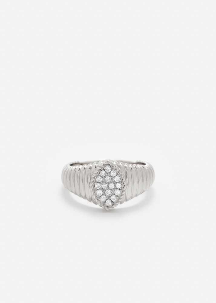 BABY CHEVALIÈRE MARQUISE BERLINGOT DIAMANTS OR BLANC