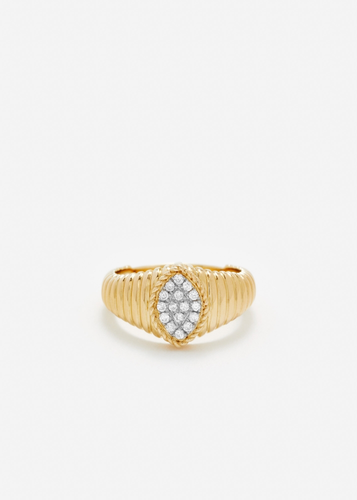 BABY CHEVALIÈRE MARQUISE BERLINGOT DIAMANTS OR JAUNE