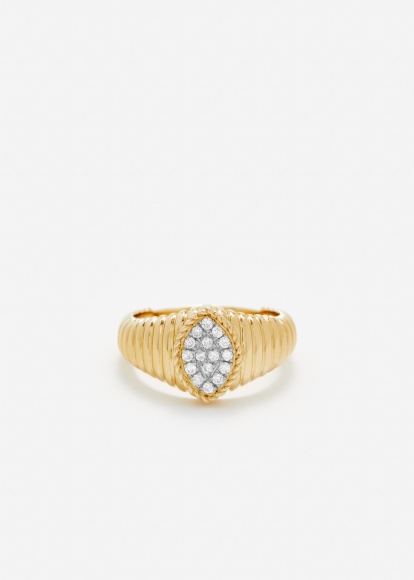 BABY CHEVALIÈRE MARQUISE BERLINGOT DIAMANTS OR JAUNE