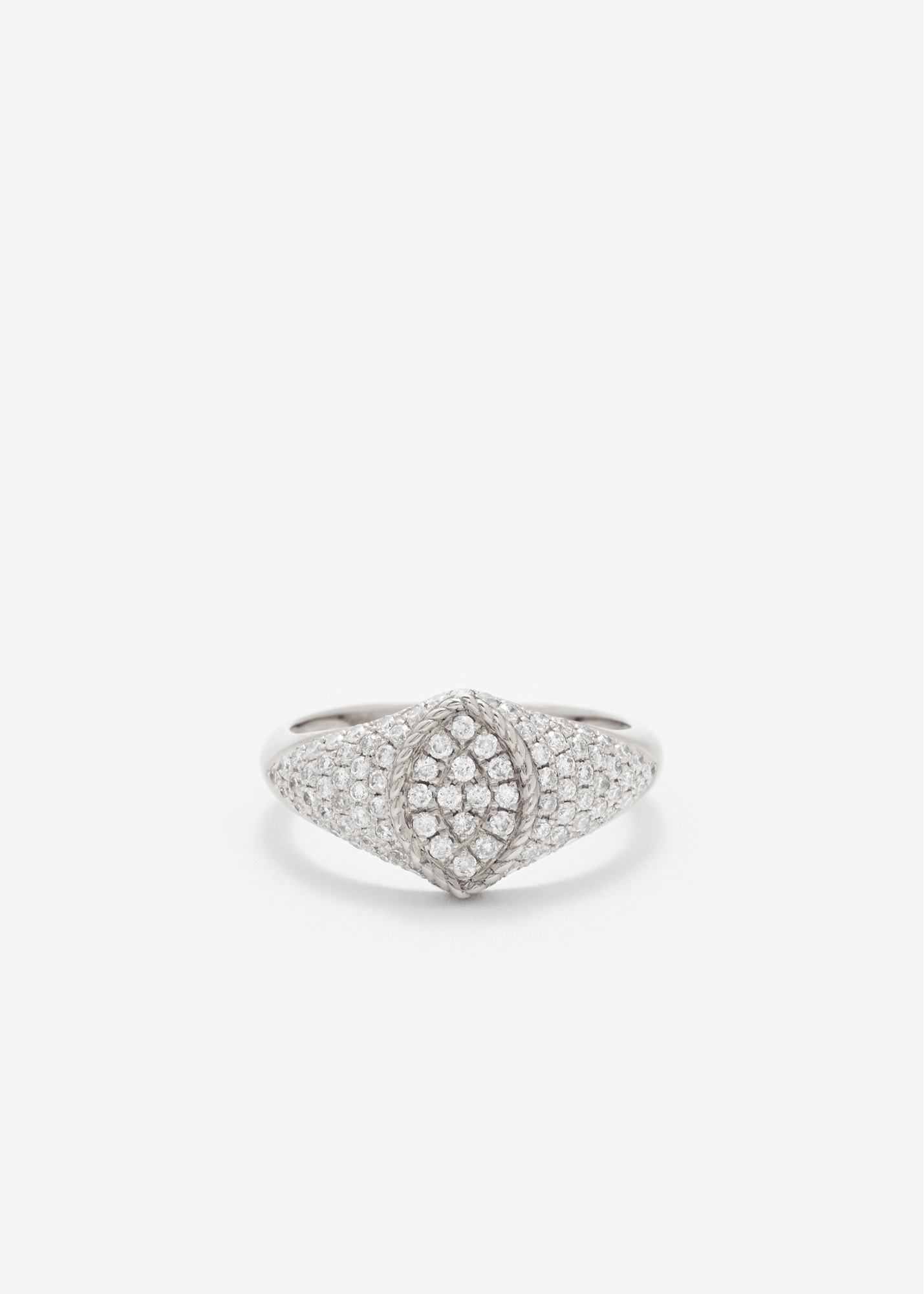 BABY CHEVALIÈRE MARQUISE FULL DIAMANTS OR BLANC