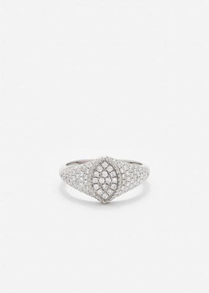 BABY CHEVALIÈRE MARQUISE FULL DIAMANTS OR BLANC