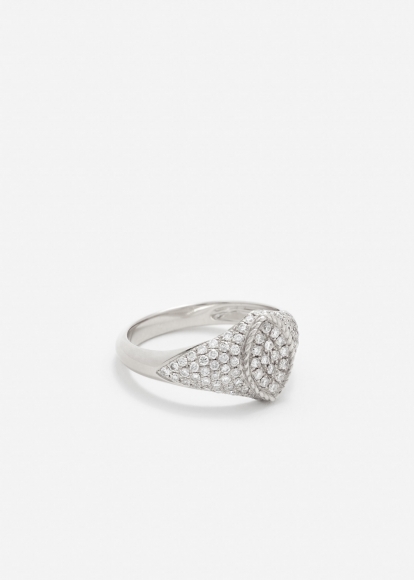 BABY CHEVALIÈRE MARQUISE FULL DIAMANTS OR BLANC