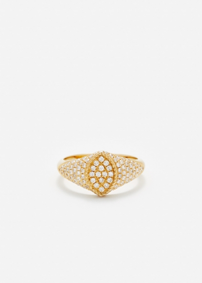 BABY CHEVALIÈRE MARQUISE FULL DIAMANTS OR JAUNE
