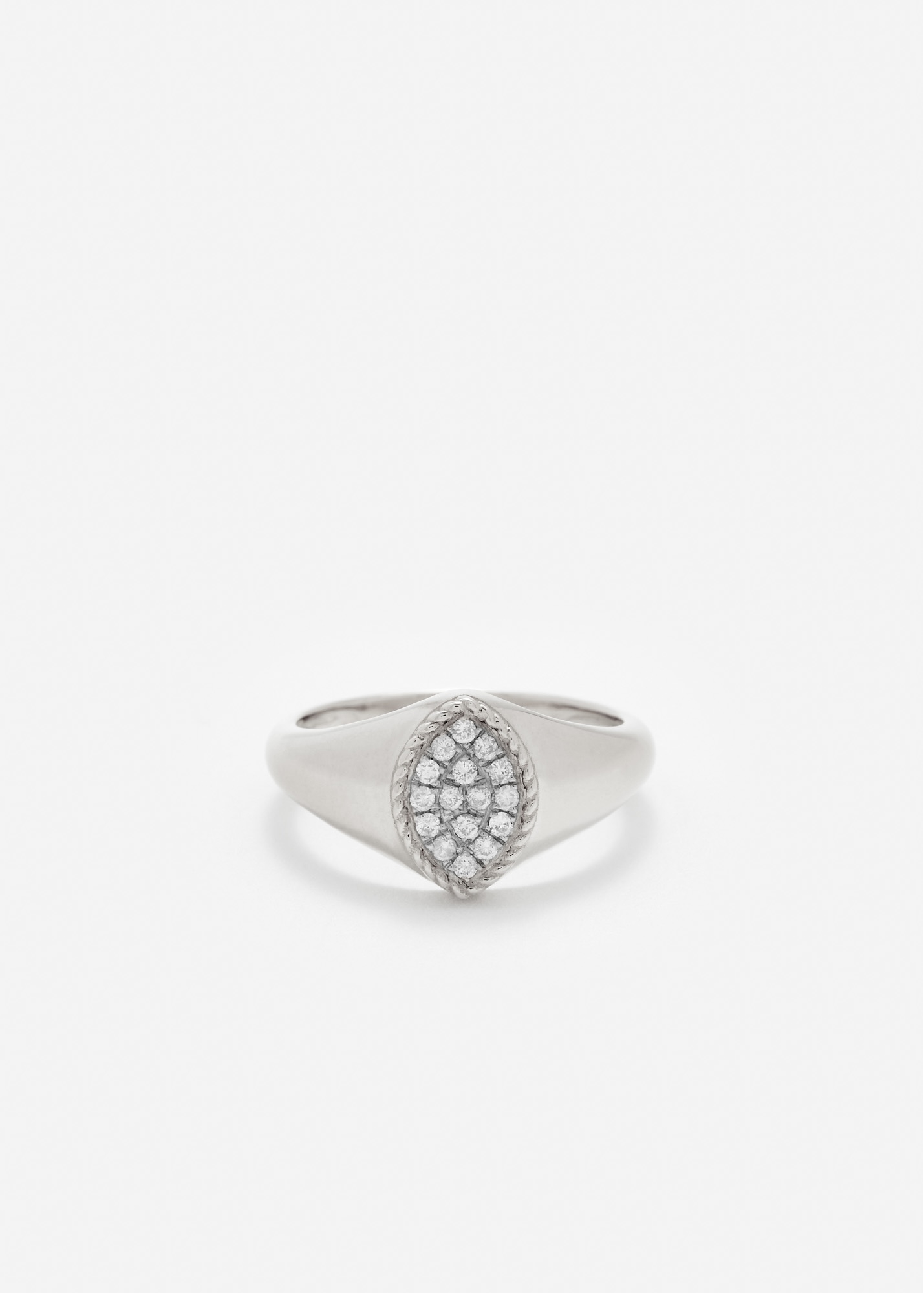 SET BABY CHEVALIÈRE MARQUISE DIAMANTS OR BLANC