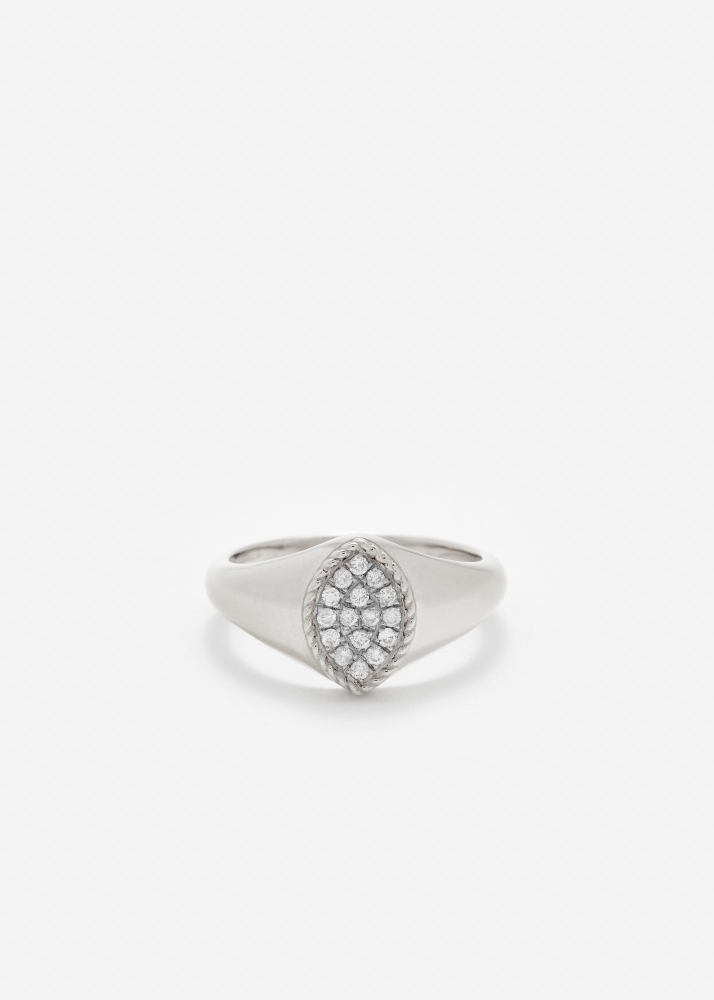 SET BABY CHEVALIÈRE MARQUISE DIAMANTS OR BLANC