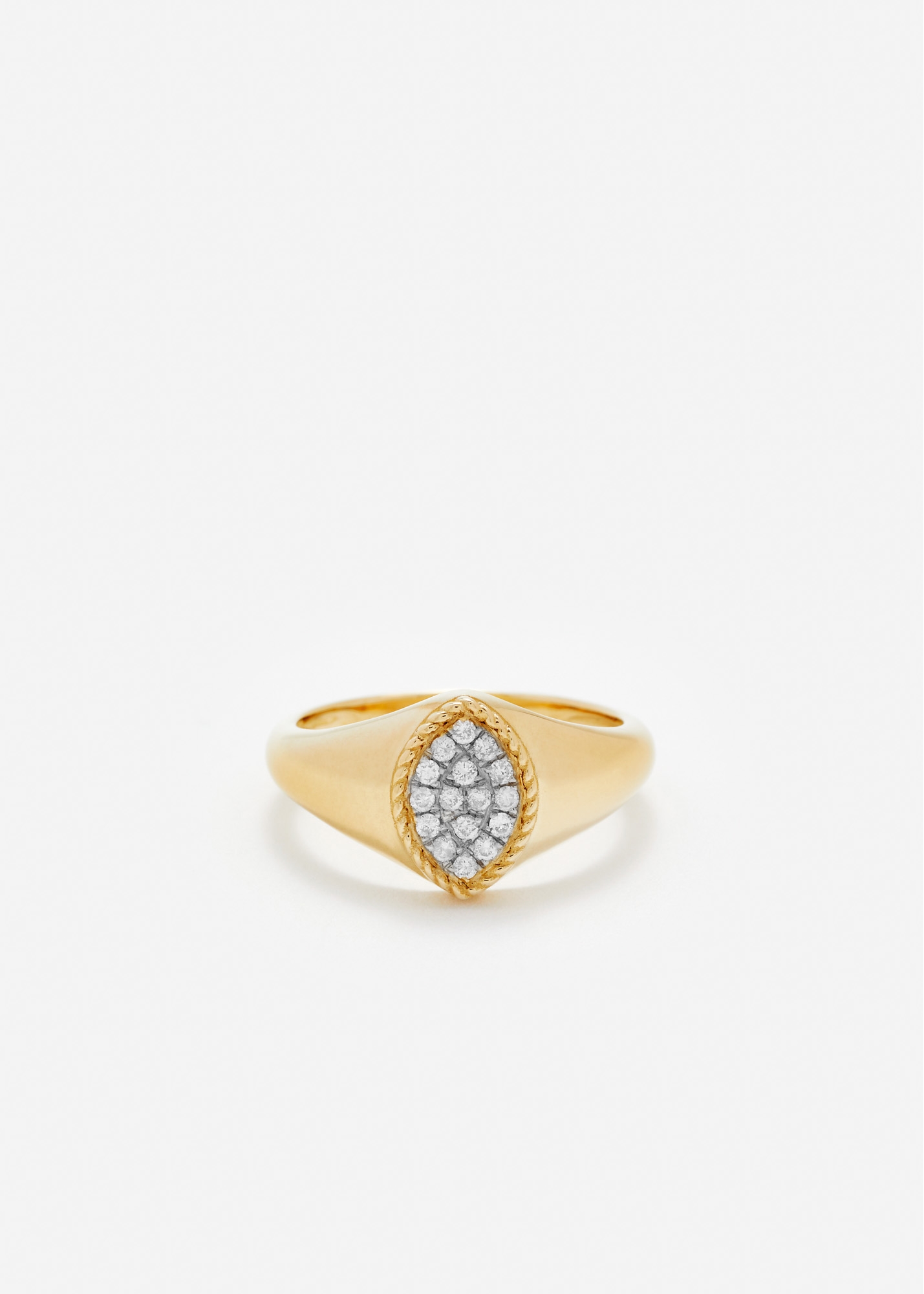 SET BABY CHEVALIÈRE MARQUISE DIAMANTS OR JAUNE