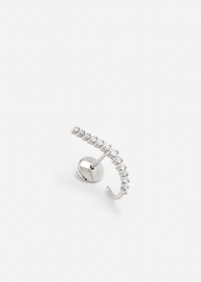 PUCE LIGNE VAGUE DIAMANTS OR BLANC