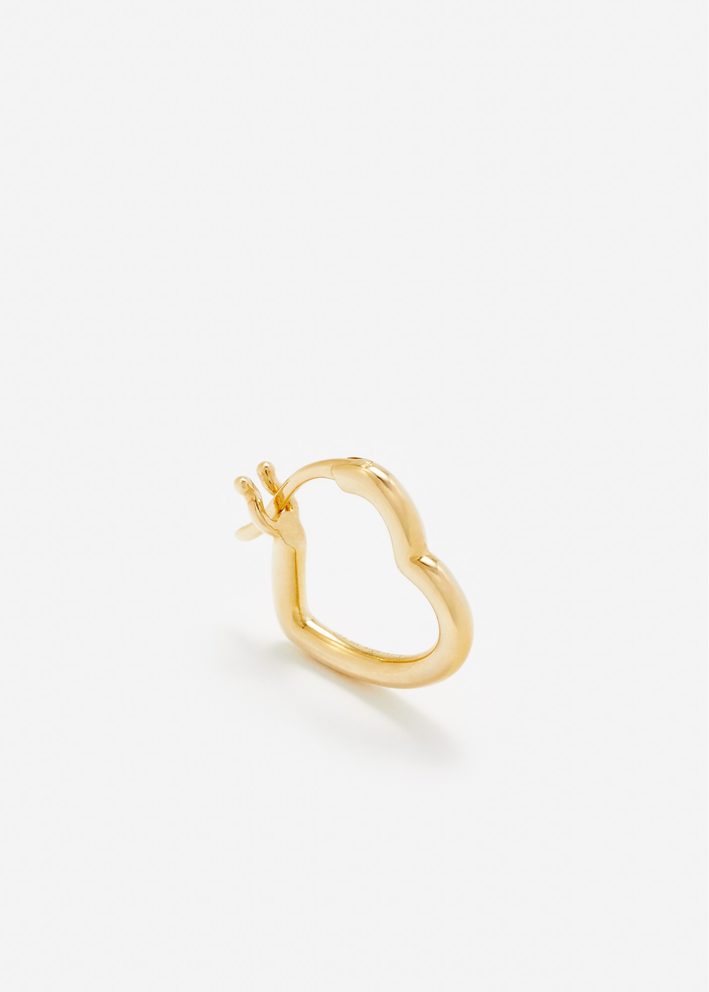 MINI CRÉOLE COEUR GOLD OR JAUNE