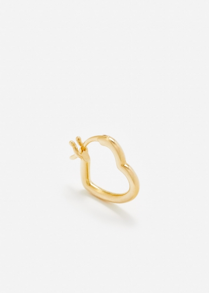 MINI CRÉOLE COEUR GOLD OR JAUNE