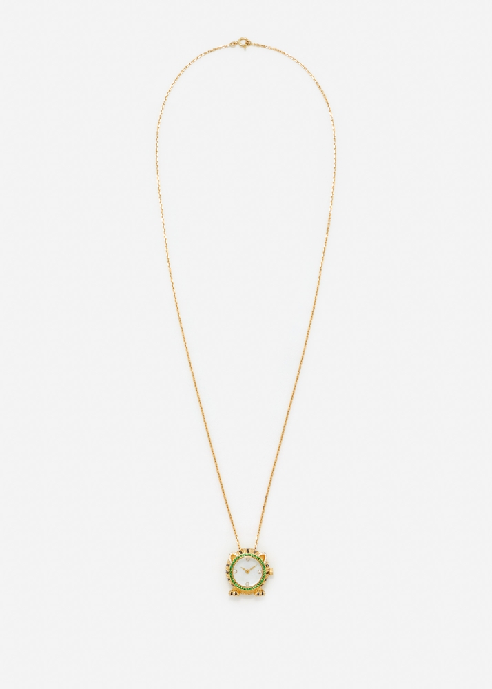 PENDENTIF L'HORLOGE PAPATTE OR JAUNE