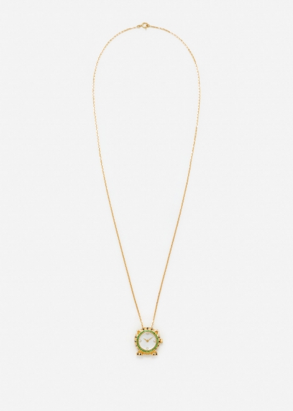 PENDENTIF L'HORLOGE PAPATTE OR JAUNE