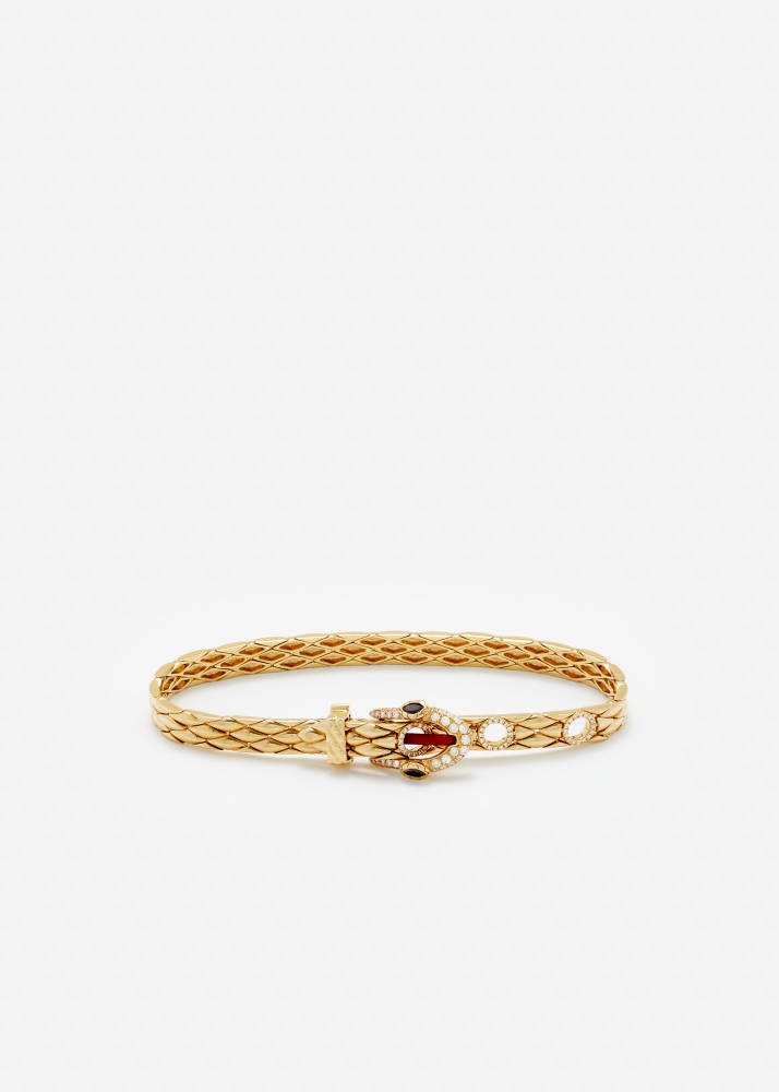 BRACELET PYTHON GOLD OR JAUNE