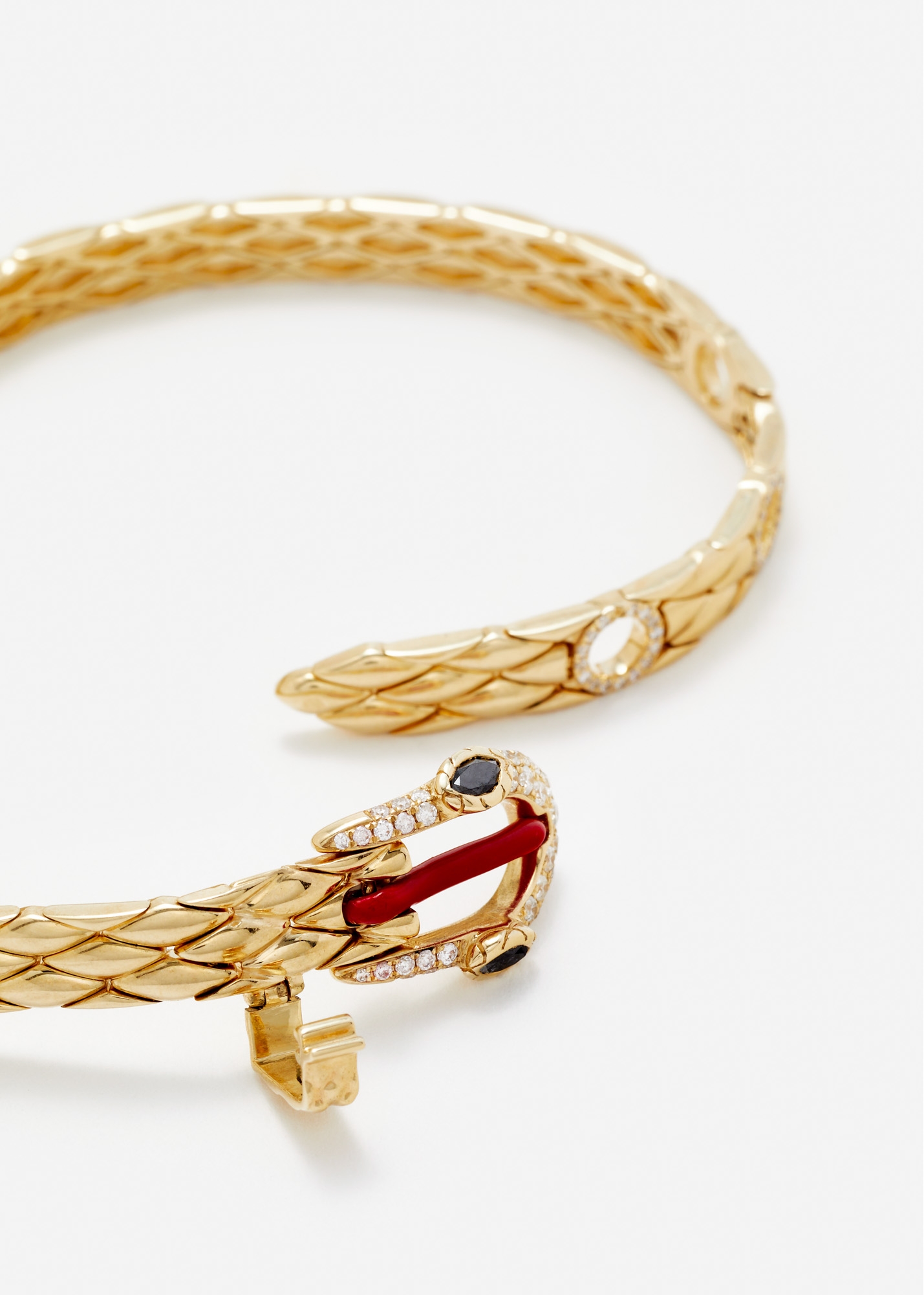 BRACELET PYTHON GOLD OR JAUNE