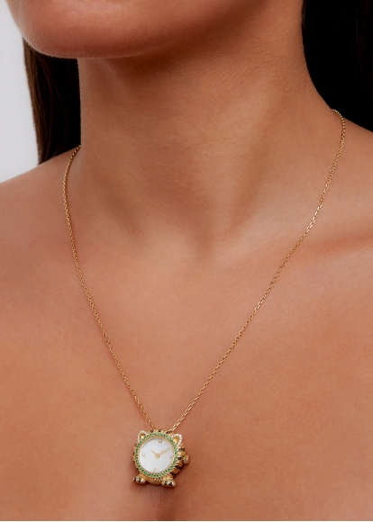 PENDENTIF L'HORLOGE PAPATTE OR JAUNE