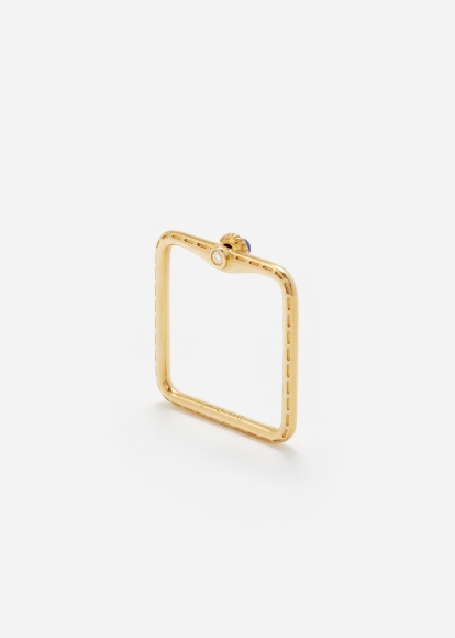 MINI BAGUE GOUSSET GOLD LAPIS LAZULI OR JAUNE